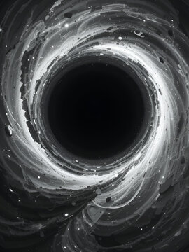 a black hole in the center of a black hole
