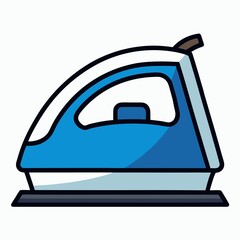 illustration of a modern electric kettle on white background