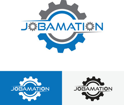 Automation Logo Design Gear logo Robotics logo