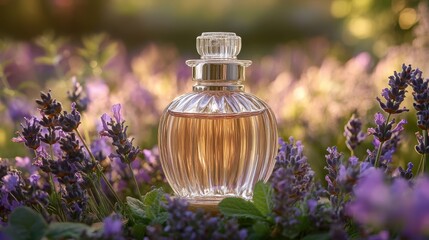 A symphony of lavender and mint, a delicate essence bottled from the heart of a sun-drenched meadow, promising a calming and revitalizing experience.