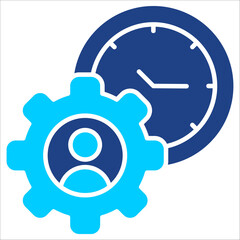 Time Manager Simple Icon Vector Illustration Concept
