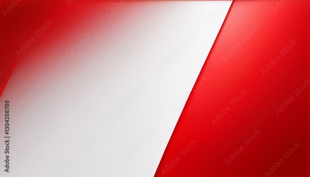 Poster white gradient in the middle and red on the top and bottom sides. generated image