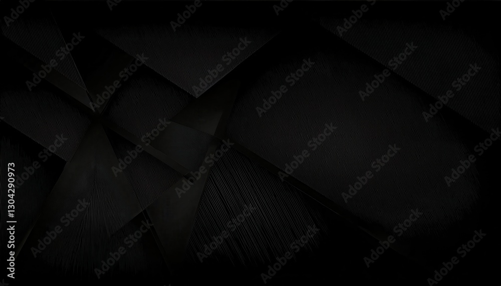 Poster dark abstract geometric pattern with diagonal textured black bars, minimalist modern background for technology and design

