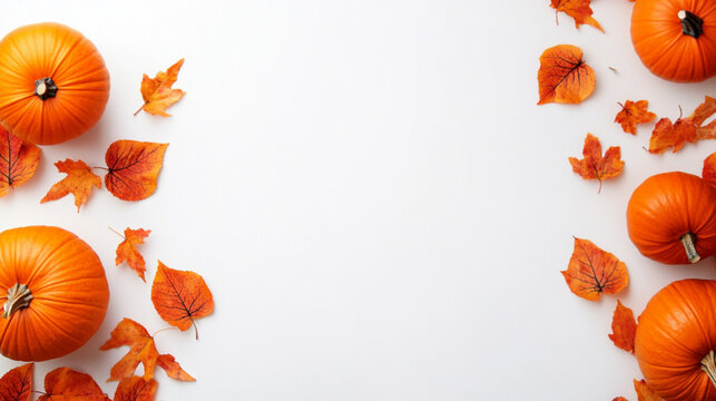 Pumpkin on white background