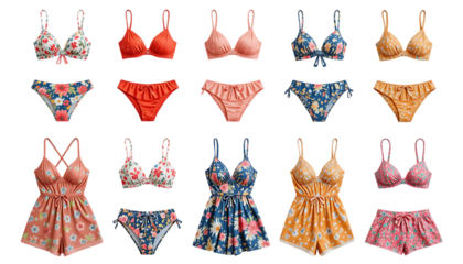 Collection of Breezy Boat Party Outfit isolated on png