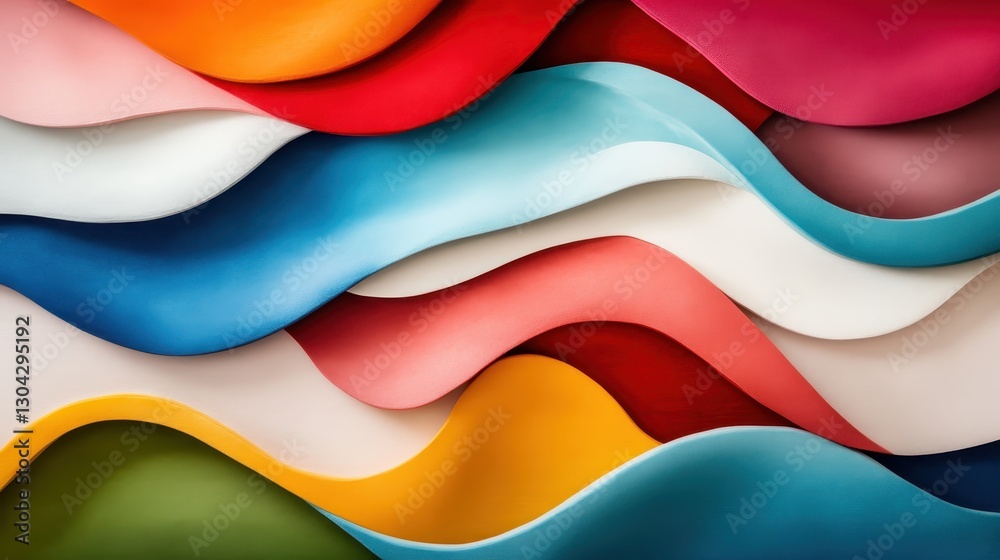 Poster an abstract swirl of colors in a smooth layered pattern creates a captivating visual experience, ble