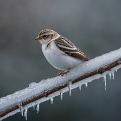 robin on snow