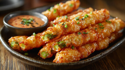 Fototapeta premium tempura asparagus