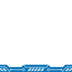 Obraz premium Tech Footer