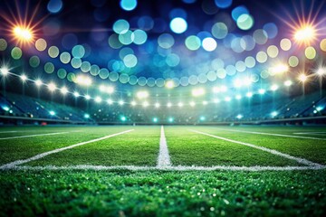 Abstract Blurred Football Field Background - Copy Space for Text