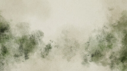 Abstract watercolor art background template. Green and beige brown watercolor backdrop empty space for text, banner, presentation or product display graphic design