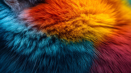 Obraz premium Multicolored cat fur