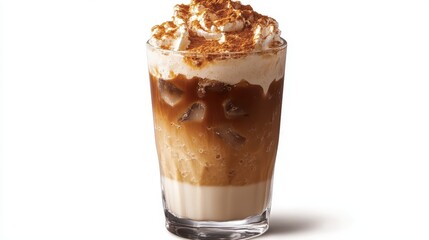 A tall glass, chilled by ice and adorned with a frothy layer of milk, cradled a rich, dark liquid - iced coffee, the perfect beverage to beat the summer heat.