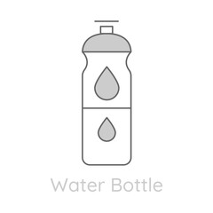Hydration and Fitness – Water Bottle Representing Health and Performance