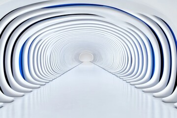 Obraz premium Futuristic minimalist subway station architecture concept for modern urban design