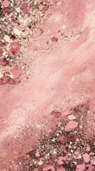 Pink and Gold Glitter: A glamorous composition of pink and gold glitter, scattered elegantly to create a dazzling and textured surface.