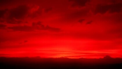 Fototapeta premium red sky and clouds