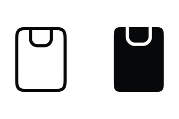 Clipboard icons set. for mobile concept and web design on white background