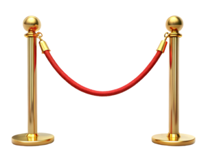 red carpet isolated on white background cutout