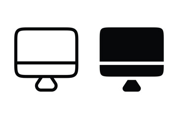 Monitor icon. sign for mobile concept and web design. vector illustration