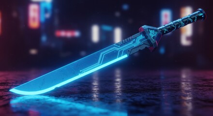 AI-Enhanced Sci-Fi Longsword Adapting to User's Strength and Movement