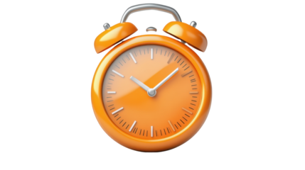 alarm clock isolated on white background