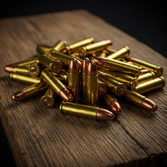 A few cartridges on a table