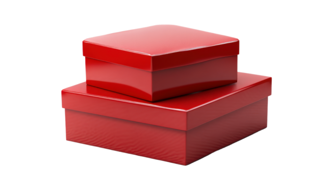 red box isolated on white background