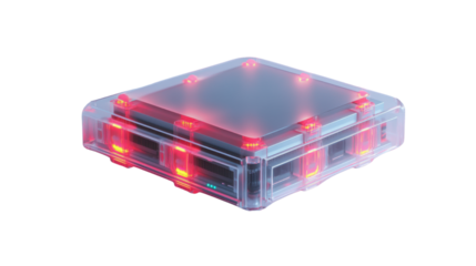 stylish 3d representation of data server wifi isolated on white background