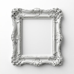 A luxury photo frame isolated on a white background