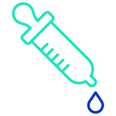 droper outline dual color icon