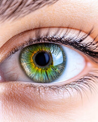 Fototapeta premium Close-up of a green eye (2)