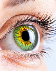 Close-up of a green eye