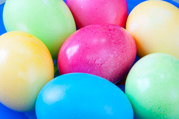 colorful traditional Easter eggs