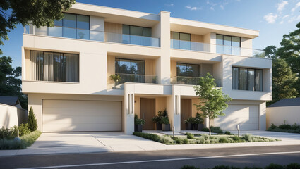 Fototapeta premium Single-Family Home, Townhouse, Condo, Apartment – Find Your Home 