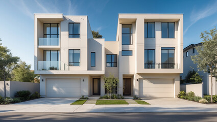 Fototapeta premium Single-Family Home, Townhouse, Condo, Apartment – Find Your Home 