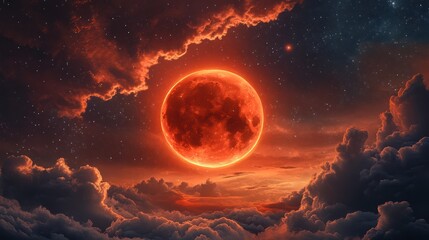 Blood Moon Rising: A Celestial Spectacle
