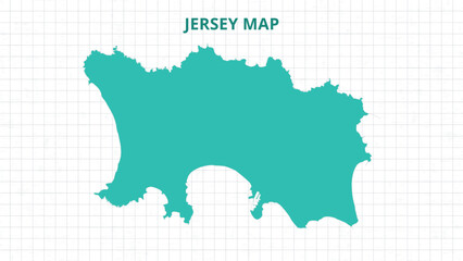 A Map highlighting Jersey Map, Jersey modern map with Grey Color Hi detailed Vector, geographical borders