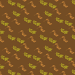 vector seamless pattern with birds