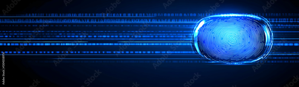 Poster digital data sphere, binary code. tech background