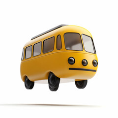 A transportation icon in a 3D style