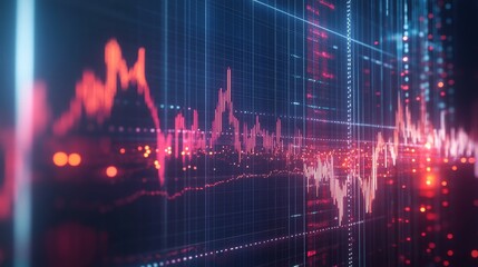 Dynamic Digital Charting of Rise and Fall in Data Visualization