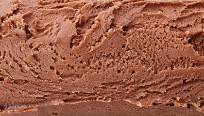 Fototapeta premium smooth chocolate ice cream texture close-up with rich cocoa color, perfect for dessert menus, advertising, and food packaging