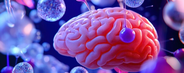 Human Brain Network Conceptual Visualization of Neurons and Connections in Digital Space