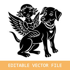 Dog cupid come for help your love successful
