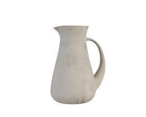 white ceramic jug isolated