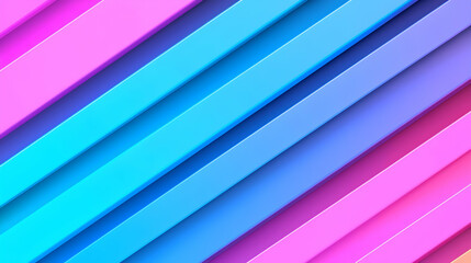 Obraz premium Colorful Diagonal Stripes in Shades of Pink and Blue for Background Use
