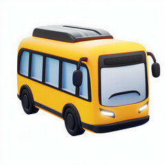 A transportation icon in a 3D style