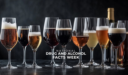 National Drug and Alcohol Facts Week. Drug concept photo.