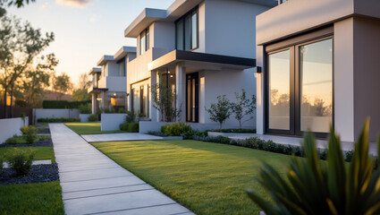Fototapeta premium Single-Family Home, Townhouse, Condominium, Condo, Apartment – Find Your Perfect Home 